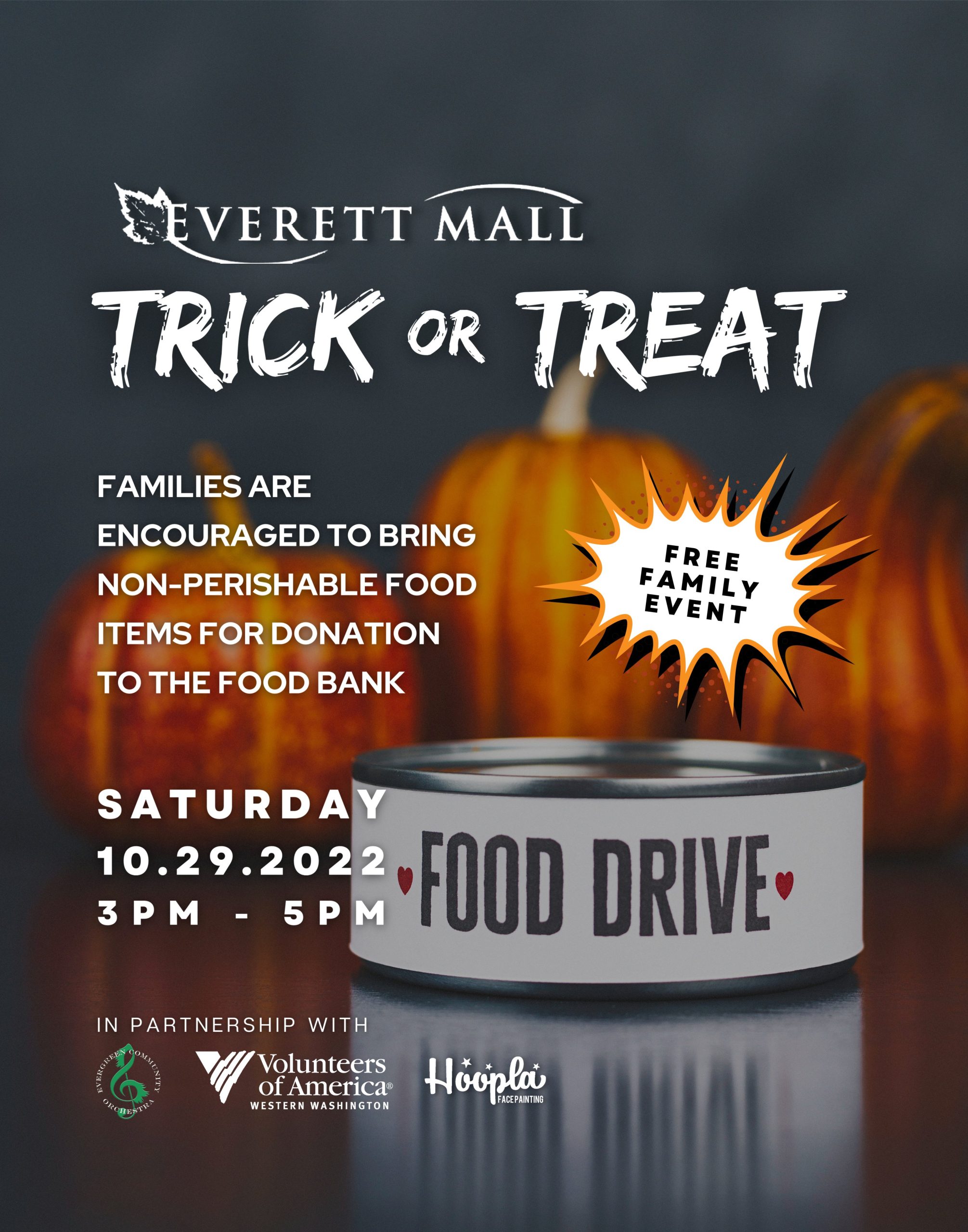 Free Family TrickOrTreat Event Everett Mall